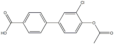 4'-(acetyloxy)-3'-chloro-1,1'-biphenyl-4-carboxylic acid