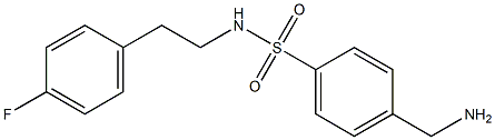  4-(aminomethyl)-N-[2-(4-fluorophenyl)ethyl]benzene-1-sulfonamide