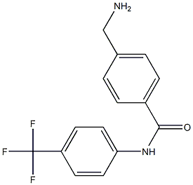  4-(aminomethyl)-N-[4-(trifluoromethyl)phenyl]benzamide