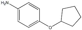 4-(cyclopentyloxy)aniline 化学構造式