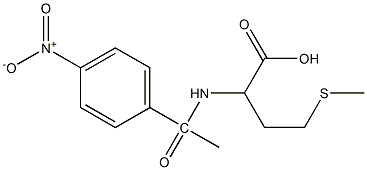 4-(methylsulfanyl)-2-[1-(4-nitrophenyl)acetamido]butanoic acid 结构式