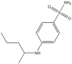 4-(pentan-2-ylamino)benzene-1-sulfonamide Struktur