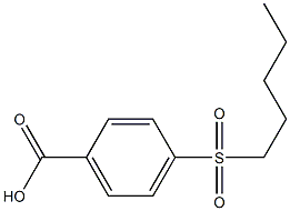 4-(pentylsulfonyl)benzoic acid Structure