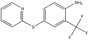 4-(pyridin-2-ylsulfanyl)-2-(trifluoromethyl)aniline,,结构式