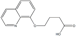 4-(quinolin-8-yloxy)butanoic acid,,结构式