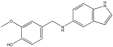 4-[(1H-indol-5-ylamino)methyl]-2-methoxyphenol Structure