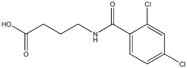 4-[(2,4-dichlorobenzoyl)amino]butanoic acid Struktur