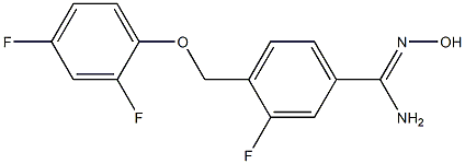  4-[(2,4-difluorophenoxy)methyl]-3-fluoro-N'-hydroxybenzenecarboximidamide