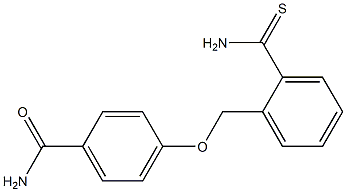 4-[(2-carbamothioylphenyl)methoxy]benzamide 化学構造式
