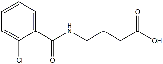 4-[(2-chlorobenzoyl)amino]butanoic acid Structure