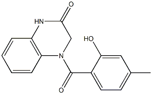  4-[(2-hydroxy-4-methylphenyl)carbonyl]-1,2,3,4-tetrahydroquinoxalin-2-one