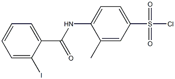  4-[(2-iodobenzene)amido]-3-methylbenzene-1-sulfonyl chloride