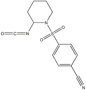  4-[(2-isocyanatopiperidine-1-)sulfonyl]benzonitrile