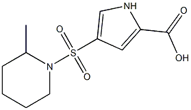 4-[(2-methylpiperidin-1-yl)sulfonyl]-1H-pyrrole-2-carboxylic acid Structure