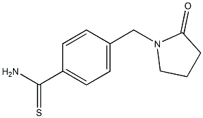 4-[(2-oxopyrrolidin-1-yl)methyl]benzenecarbothioamide Struktur