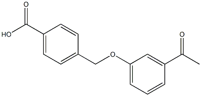 4-[(3-acetylphenoxy)methyl]benzoic acid