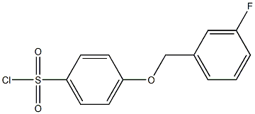  4-[(3-fluorophenyl)methoxy]benzene-1-sulfonyl chloride