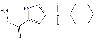  4-[(4-methylpiperidin-1-yl)sulfonyl]-1H-pyrrole-2-carbohydrazide