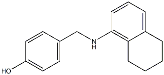 4-[(5,6,7,8-tetrahydronaphthalen-1-ylamino)methyl]phenol Struktur