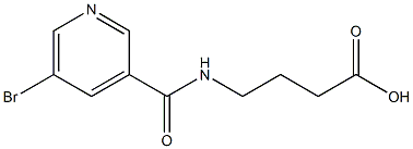 4-[(5-bromopyridin-3-yl)formamido]butanoic acid Structure