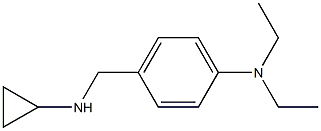 4-[(cyclopropylamino)methyl]-N,N-diethylaniline Structure
