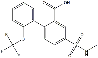  4-[(methylamino)sulfonyl]-2'-(trifluoromethoxy)-1,1'-biphenyl-2-carboxylic acid