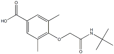 4-[(tert-butylcarbamoyl)methoxy]-3,5-dimethylbenzoic acid Structure