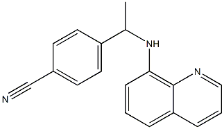 4-[1-(quinolin-8-ylamino)ethyl]benzonitrile Structure
