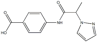 4-[2-(1H-pyrazol-1-yl)propanamido]benzoic acid