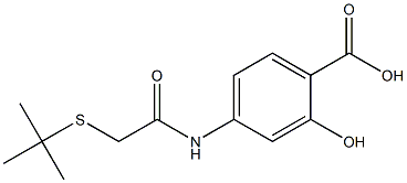  4-[2-(tert-butylsulfanyl)acetamido]-2-hydroxybenzoic acid