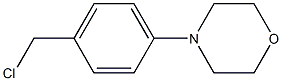 4-[4-(chloromethyl)phenyl]morpholine,,结构式