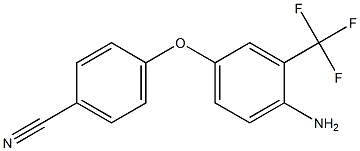 4-[4-amino-3-(trifluoromethyl)phenoxy]benzonitrile Structure