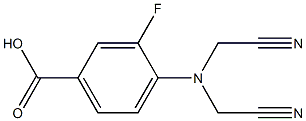 4-[bis(cyanomethyl)amino]-3-fluorobenzoic acid Structure