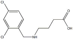4-{[(2,4-dichlorophenyl)methyl]amino}butanoic acid Structure