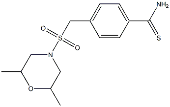  4-{[(2,6-dimethylmorpholine-4-)sulfonyl]methyl}benzene-1-carbothioamide