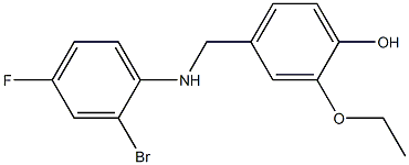 4-{[(2-bromo-4-fluorophenyl)amino]methyl}-2-ethoxyphenol