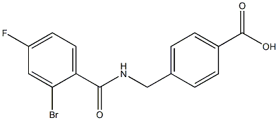  4-{[(2-bromo-4-fluorophenyl)formamido]methyl}benzoic acid