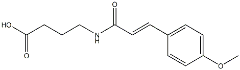 4-{[(2E)-3-(4-methoxyphenyl)prop-2-enoyl]amino}butanoic acid Struktur
