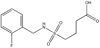 4-{[(2-fluorophenyl)methyl]sulfamoyl}butanoic acid