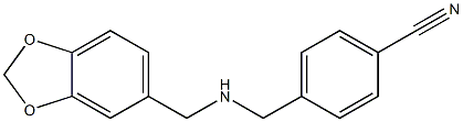 4-{[(2H-1,3-benzodioxol-5-ylmethyl)amino]methyl}benzonitrile