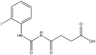 4-{[(2-iodophenyl)carbamoyl]amino}-4-oxobutanoic acid 结构式
