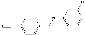 4-{[(3-bromophenyl)amino]methyl}benzonitrile Structure