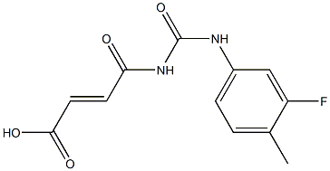  4-{[(3-fluoro-4-methylphenyl)carbamoyl]amino}-4-oxobut-2-enoic acid