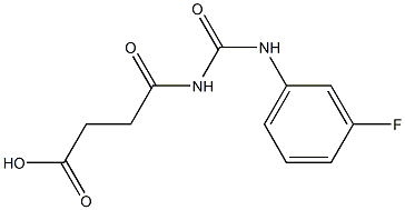  4-{[(3-fluorophenyl)carbamoyl]amino}-4-oxobutanoic acid