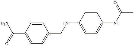  4-{[(4-acetamidophenyl)amino]methyl}benzamide