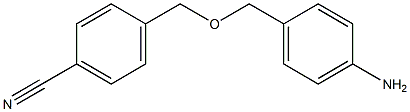 4-{[(4-aminophenyl)methoxy]methyl}benzonitrile,,结构式