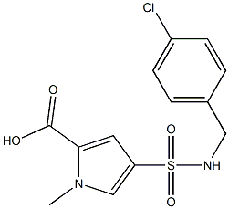  4-{[(4-chlorophenyl)methyl]sulfamoyl}-1-methyl-1H-pyrrole-2-carboxylic acid