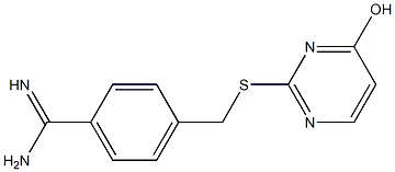  4-{[(4-hydroxypyrimidin-2-yl)sulfanyl]methyl}benzene-1-carboximidamide