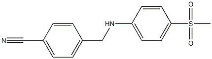 4-{[(4-methanesulfonylphenyl)amino]methyl}benzonitrile Struktur