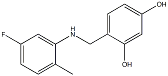4-{[(5-fluoro-2-methylphenyl)amino]methyl}benzene-1,3-diol